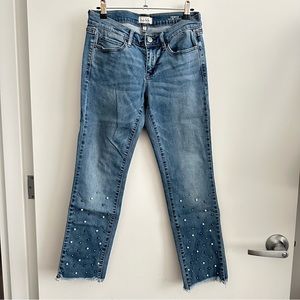 Nicole Miller Tribeca Mid Rise Straight Jeans